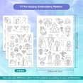 thumbnail image 2 of 4 Sheets Nativity Pattern Water Soluble Embroidery Hand Sewing Stabilizers for Fabric Stitch Practice Embroidery Stickers Wash Away Stabilizers for Embroidery Beginners Lovers DIY, 2 of 7