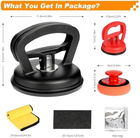 Dent Puller, 3 Pack Car Dent Puller, Dent Repair Suction Cups, Auto Body Dent Remover Tool for Car, Objects Moving