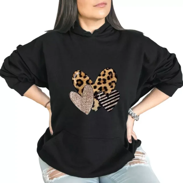 Sudadera De Mujer Con Capucha Moda Poliéster Cómodo Hoodie