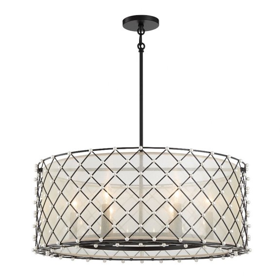 Minka Lavery - Sheer Elegance - 6 Light Pendant-20.5 Inches Tall and 28.13