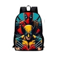 thumbnail image 1 of Classic Popular D-Deadpool W-Wolverine  Print 1/3pcs/Set Student School Bags Laptop Daypack Backpack With Lunch bag Pencil Case, 1 of 6
