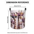 thumbnail image 4 of Stylish Giraffes in Sunglasses Storage Basket  Durable Woven Organizer for Bedroom Decor Home Gift  Shelf Storage, 4 of 9