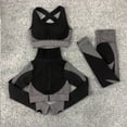 thumbnail image 1 of Conjunto de yoga de punto sin costuras para otoño e invierno, conjunto sexy de tres piezas para fitness y caderas de Lulu, 1 of 5