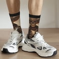 thumbnail image 6 of Vsdgher Western Skull Cowboy Crew Socks for Men & Women, Breathable Casual Athletic Ankle Socks, 6 of 6