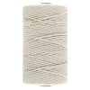 Cuerda de algodón para manualidades, bricolaje, hilo de algodón para tejer, manualidades, hilo de cuerda trenzada, 4 mm, 100 m, 1 rollo AweSitey HA001999-02