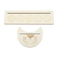 thumbnail image 2 of 2Pcs Wooden Tarot Card Stand Holder, Moon Shape And Rectangle Wooden Tarot Card Display Stand Moon Phase Card Display Stand Tarot Accessories For Witch Divination Tools, 2 of 8