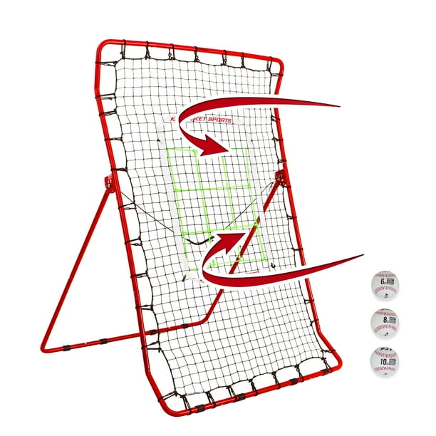 Rukket Sports Pitch Back Baseball/Softball Rebounder Pro w/ Weighted