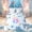 Blue B, variant on Feelyou Ocean Axolotl E Letter Full Size Bedding Sets, Blue Seashell Starfish Full Size Bed in a Bag, Colorful Star Reversible, 7 Pieces