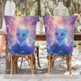 thumbnail image 5 of Decorative Chair Back Cover One Size x2 Chair Cover Dining Chair Slipcovers Chair Back Decoration Festival Chair Decoration Super Cool Cat, 5 of 6