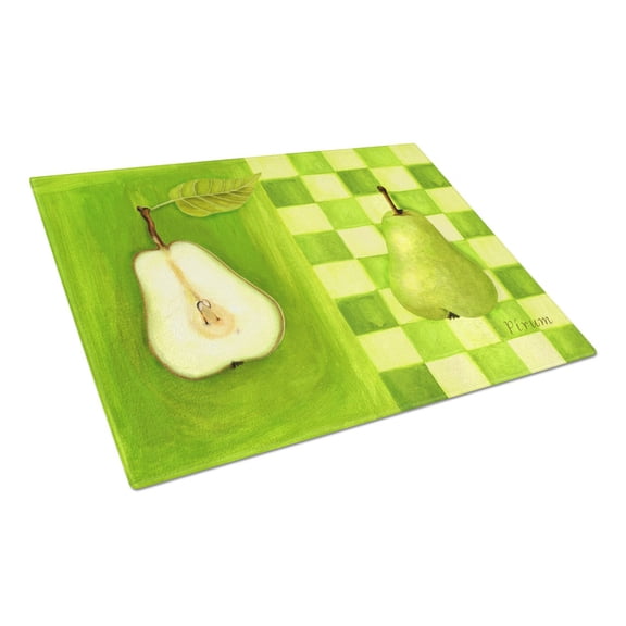 Carolines Treasures WHW0121LCB Pear by Ute Nuhn Glass Cutting Board Large, 12H x 16W, multicolor