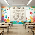 thumbnail image 3 of ViciArt Reading is Self-Care Tapestry, 51"x60" Beige Literary Wall Hanging, Book Lover Decor, 3 of 4