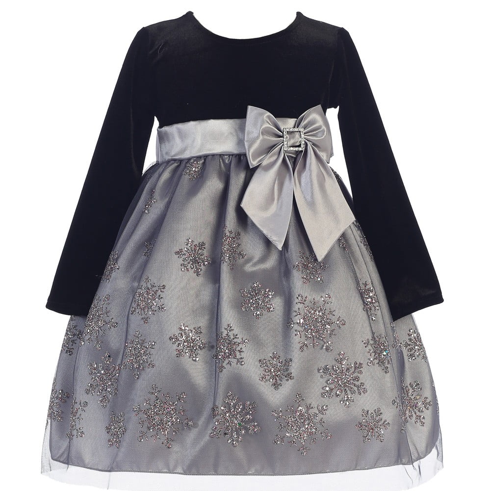 baby girl silver dress