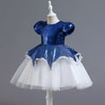 thumbnail image 2 of Girls Sequins Princess Tulle Dress Wedding Birthday Christmas Party, 2 of 5