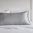 Mainstays Woven Solid Satin Body Pillow Cover, Zipper Closure, 20"x52