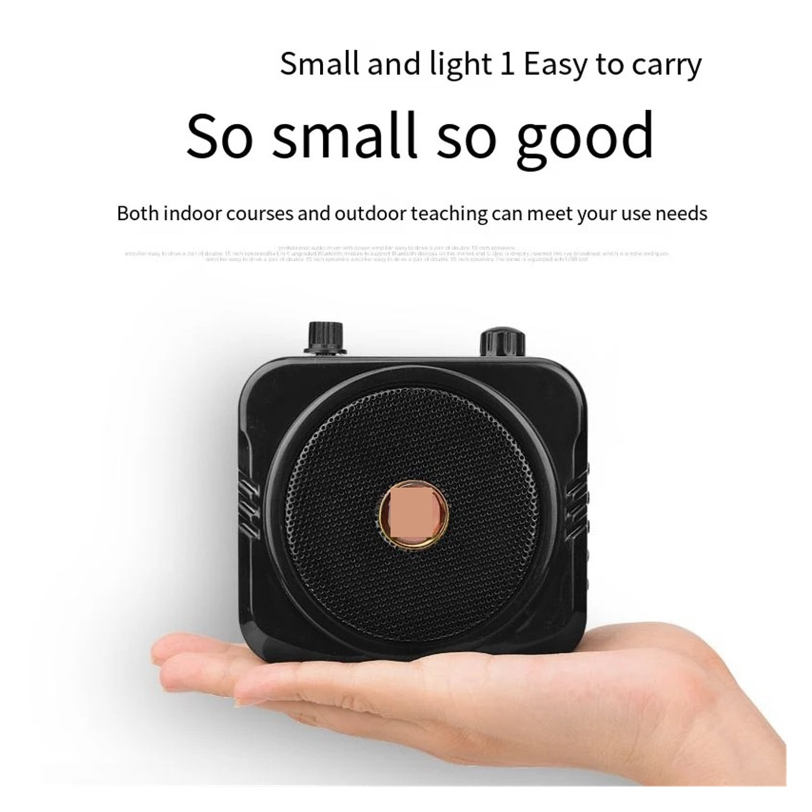 25W Wireless Loudspeaker FM Radio Recording TF Card U Disk Playback Dedicated Classroom Class Guide Speakers ,Powerful Voice Amplifier