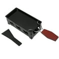 thumbnail image 2 of Nonstick Mini Grill Pan with Wooden Handle for Home Kitchen Barbecue and Cheese Grilling, 2 of 8