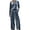 Grey, variant on Women Velvet 2‑Piece Outfit Full Zip Stand Collar Jacket Drawstring Waist Wide Leg Pants Velour Loungewear Pant Suit Solid Color Fall Winter Tracksuit