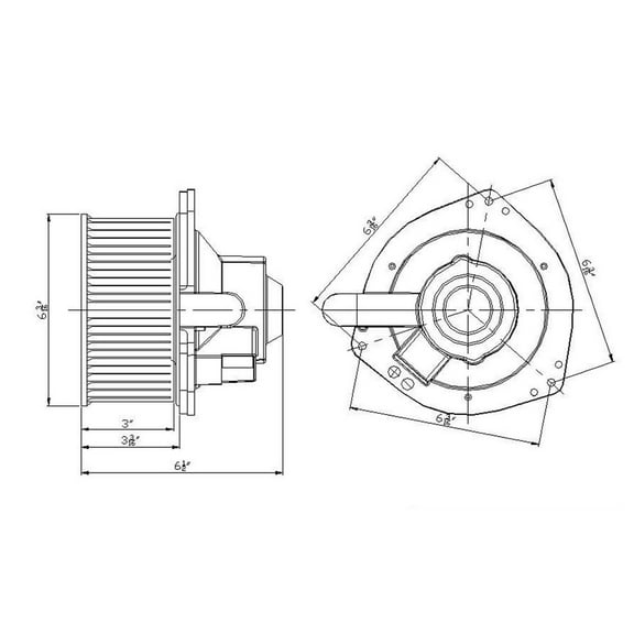 HVAC Blower Motor Fits 1997 Chevrolet Blazer