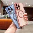 thumbnail image 3 of Compatible With Iphone 15 Pro Case 2023, Cute Haert Cover Compatible With Magsafe Design With Camera Lens Protection Soft Tpu Shockproof Phone Case Co, 3 of 4