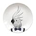 thumbnail image 3 of Mustard Wild Dining Animal Party Plate - Colin Cockatoo Parrot, 23 cm x 23 cm, 3 of 4