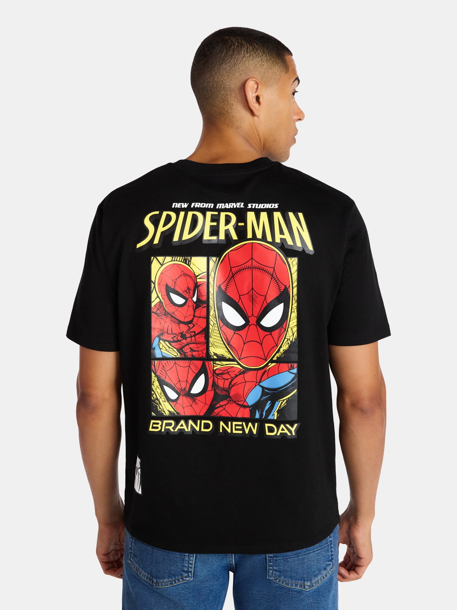 Marvel Spider-Man Men's and Big Men's Brand New Day Graphic Tee, Sizes S-3XL