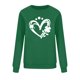 thumbnail image 2 of TaTaai Women’s Casual Round Neck St. Patrick Print Long Sleeve Blouse Loose Fit Graphic Sweatshirt Soft Polyester Pullover Holiday Party Wear Gift, 2 of 6