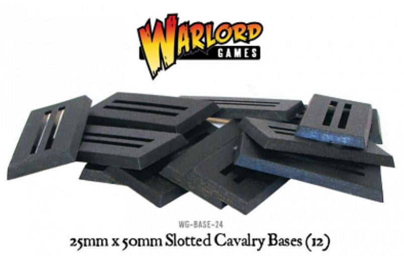25 x 50mm Cavalry Slotted Bases