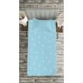 thumbnail image 3 of Ambesonne Winter Quilted Bedspread Set 2 Pcs, Soft Snowfall on Blue, Twin Size, Pale Blue White, 3 of 3