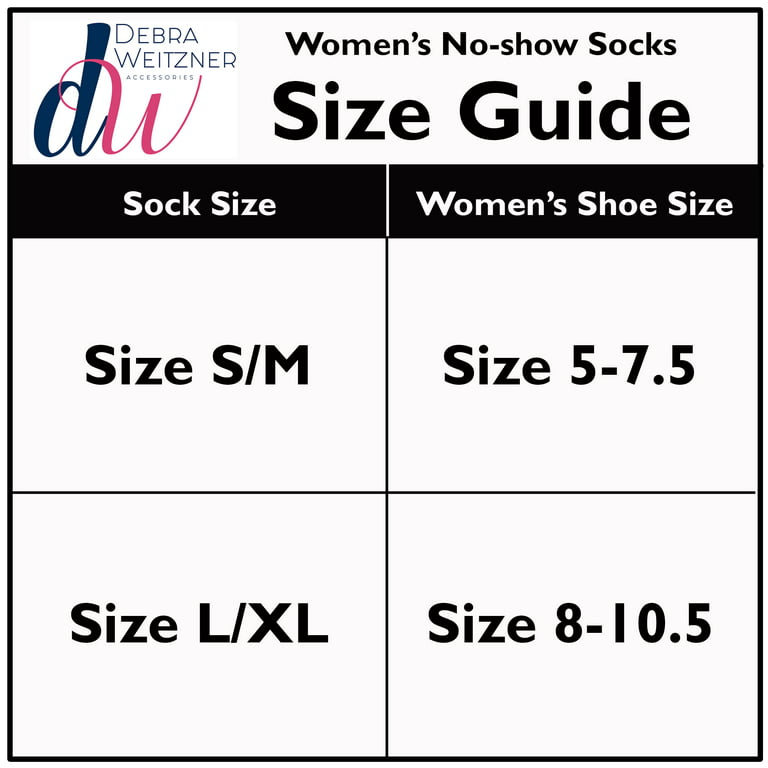 Women No Show Liner 6 Pairs Non Slip Socks Invisible Low Cut For Flats  Black L/XL Debra Weitzer 