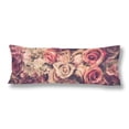 thumbnail image 1 of BSDHOME Pink Roses Retro Filter Body Pillow Covers Case Protector 20x60 inch, 1 of 2