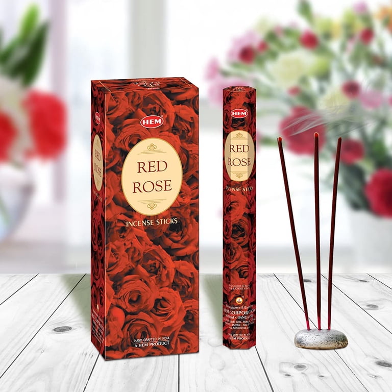 HEM Floral Variety Incense Sticks Combo Set - 120 Sticks, 6 Scents X 20 Each, Assorted Flower Fragrances, Handmade In India