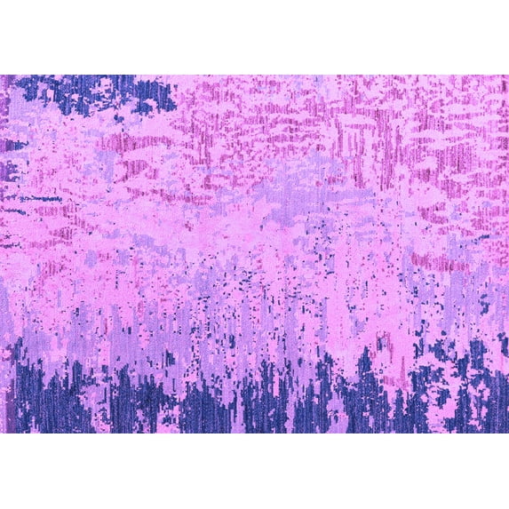 Ahgly Company Indoor Rectangle Abstract Purple Modern Area Rugs, 2' x 3'