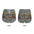 thumbnail image 3 of Pofeuu Barbeque Print Women's Athletic Shorts Running Workout Shorts Tummy Control Quick Dry Gym Shorts with Pockets Double layer sports shorts-Large, 3 of 7
