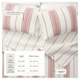 thumbnail image 5 of Farmhouse Stripe Microfiber Reversible Quilt Set With Shams (King, Red), 5 of 5