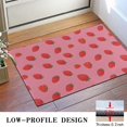 thumbnail image 3 of Red Strawberry Plants Fruit Pink Pattern Door Rugs,Washable Non Slip Door Mats Indoor,Decorative Door Mats,Entry Mat Indoor for Entrance,Bedroom,Kitchen,Bathroom,16"x24", 3 of 6