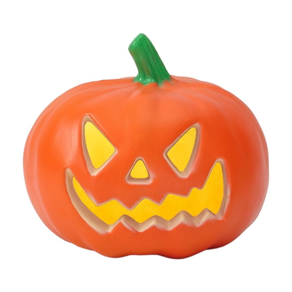 Lighted Up Pumpkin Halloween Prop Desktop Decor with a Spooky Glow for Children Trick or Treat Home Yard Patio