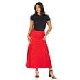 thumbnail image 5 of Womens Elastic Waist Maxi Skirt, 5 of 10