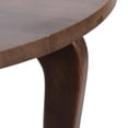 thumbnail image 6 of Kate and Laurel Mariona Traditional Round Mango Wood Side Table, 16 x 16 x 24, Dark Brown, Vintage Circle End Table with Classic Curved Legs for Living Room Home Decor or Bedroom Nightstand Decor, 6 of 9