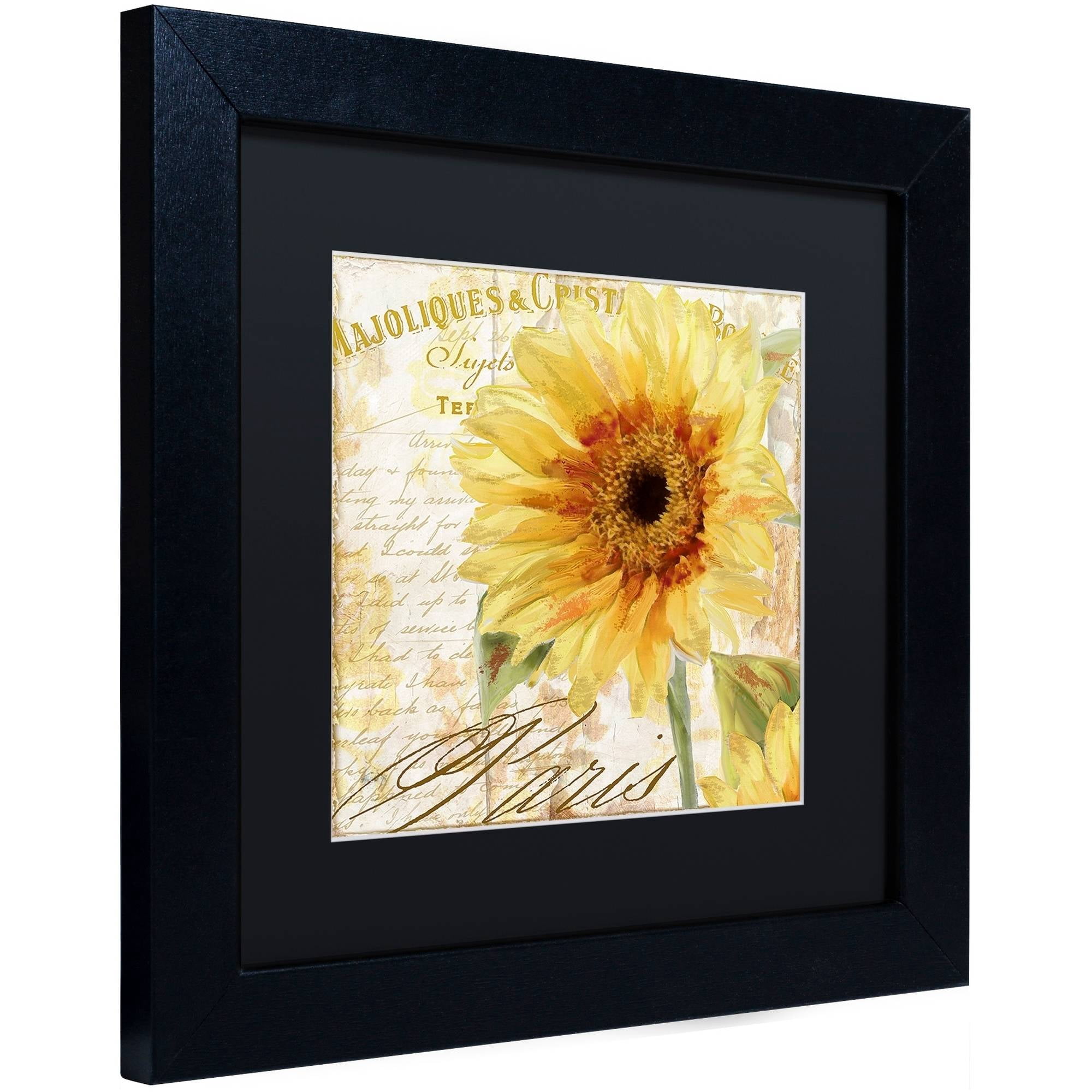 Trademark Fine Art "Ete II" Canvas Art by Color Bakery Black Matte, Black Frame