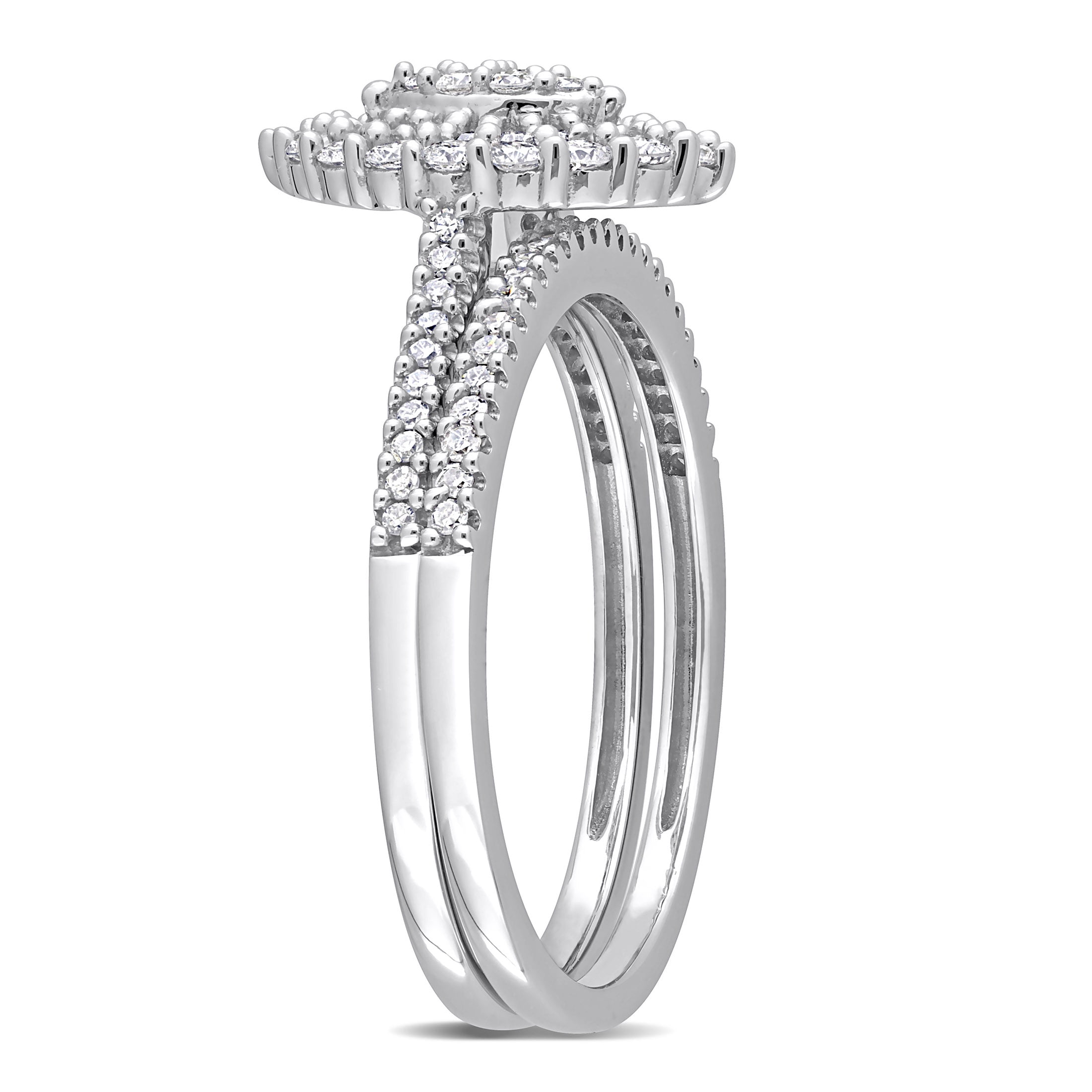 Everly Women's Diamond 10k White Gold Bridal Set