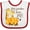 White and Red, variant on Inktastic My Grandma Loves Me Boys or Girls Baby Bib