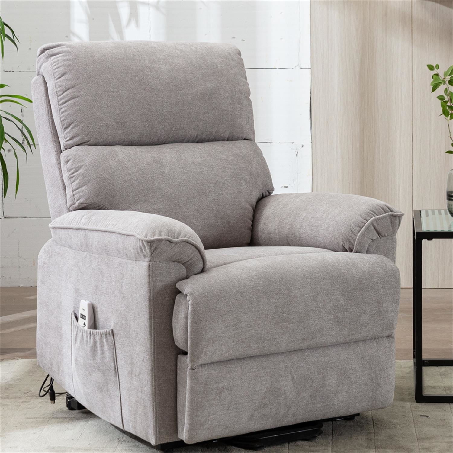 Kadyn Power Lift Chair, Power Lift Recliner with Massage and Heating Function Soft, Massage Chair Recliner for Living Room, Light Gray Kadyn Power Lift Chair, Power Lift Recliner with Massage and Heating Function Soft, Massage Chair Recliner for Living Room, Light Gray