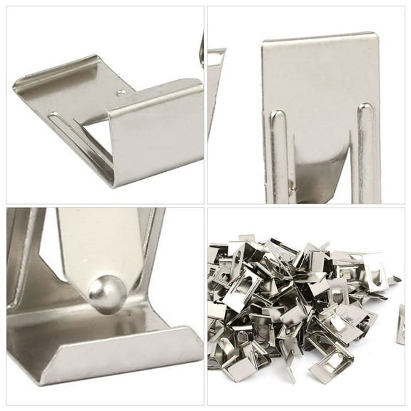 Kesenlong Hanging Hook 50 Pcs Picture Photo Frame Metal Spring Turn Clip Hanger Hook Accessories