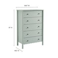 thumbnail image 4 of Dresser Drawer Chest, Green, Wood, Hotel Bedroom, Modern Contemporary, HB37720, 4 of 8