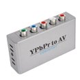 thumbnail image 1 of Convertidor YPbPr a CVBS captura de video 1080P60 YPbPr a convertidor de video AV compatible con PAL y NTCS Plug and Play portátil con sonido L / R para TV para consola de juegos, 1 of 8