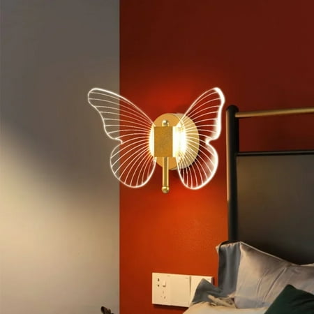 

CHNGYJC Stylish White LED Wall Lamp Modern Indoor Lighting Fixture for Bedroom and Living Room Nordic Style Decoration Wall Light Sconces for Bedside Table Decor