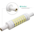 thumbnail image 2 of R7S LED Bulb, 6W 220V Double Ended Dimmable With Low Light Attenuation And Ceramic Material, Natural White For Wall Lights Reading Lights, Easy Install, Wide Application, 2PCS, 2 of 5