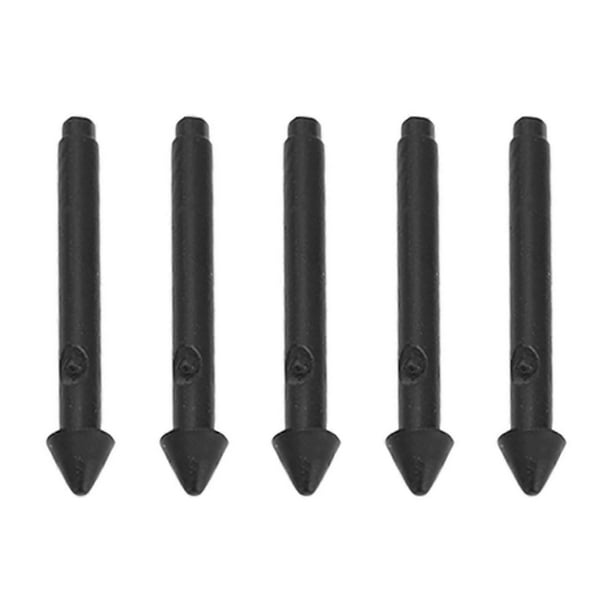 5 Pack Pro Tablet Stylus Pen Tips, Black, 2H, Sensitive, Precise, Slim, Glossy, for Tablet Pro 7, 6, 5, 4, Book