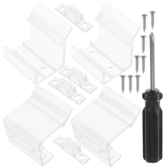 WORGEOUS 1 Set Transparent Handle Door Latch Camper Screen Door Latch For Rvs And Campers Door Holder Latch For Rv Cabinet Doors Cargo Doors