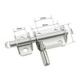 thumbnail image 2 of Door Bolt Gate Lock Buckle Window Catch Lock Cabinet Catches Stainless Steel Window Door Tower Bolt Latch Catch Hardware, 2 of 8